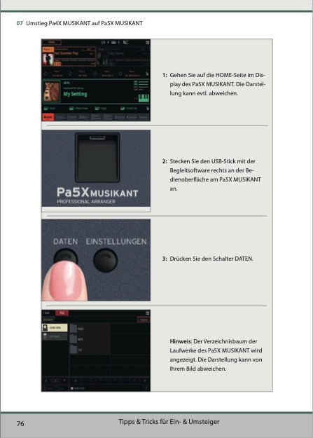 Pa5X Musikant Praxisbuch 1 - Keys-Experts